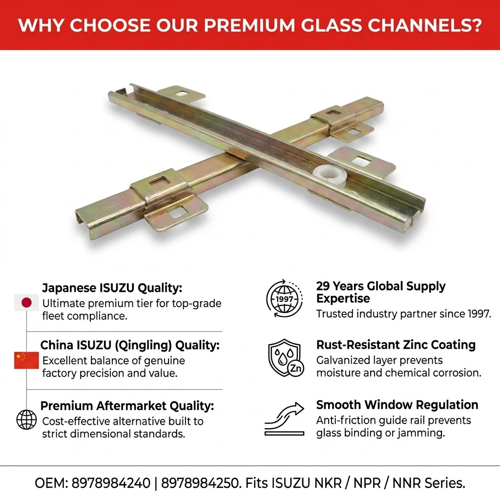 Door Glass Channel For ISUZU NKR NPR NNR 8978984240 8978984241 8978984250 8978984251 Door Glass Channel For ISUZU NKR NPR NNR 8978984240 8978984241 8978984250 8978984251